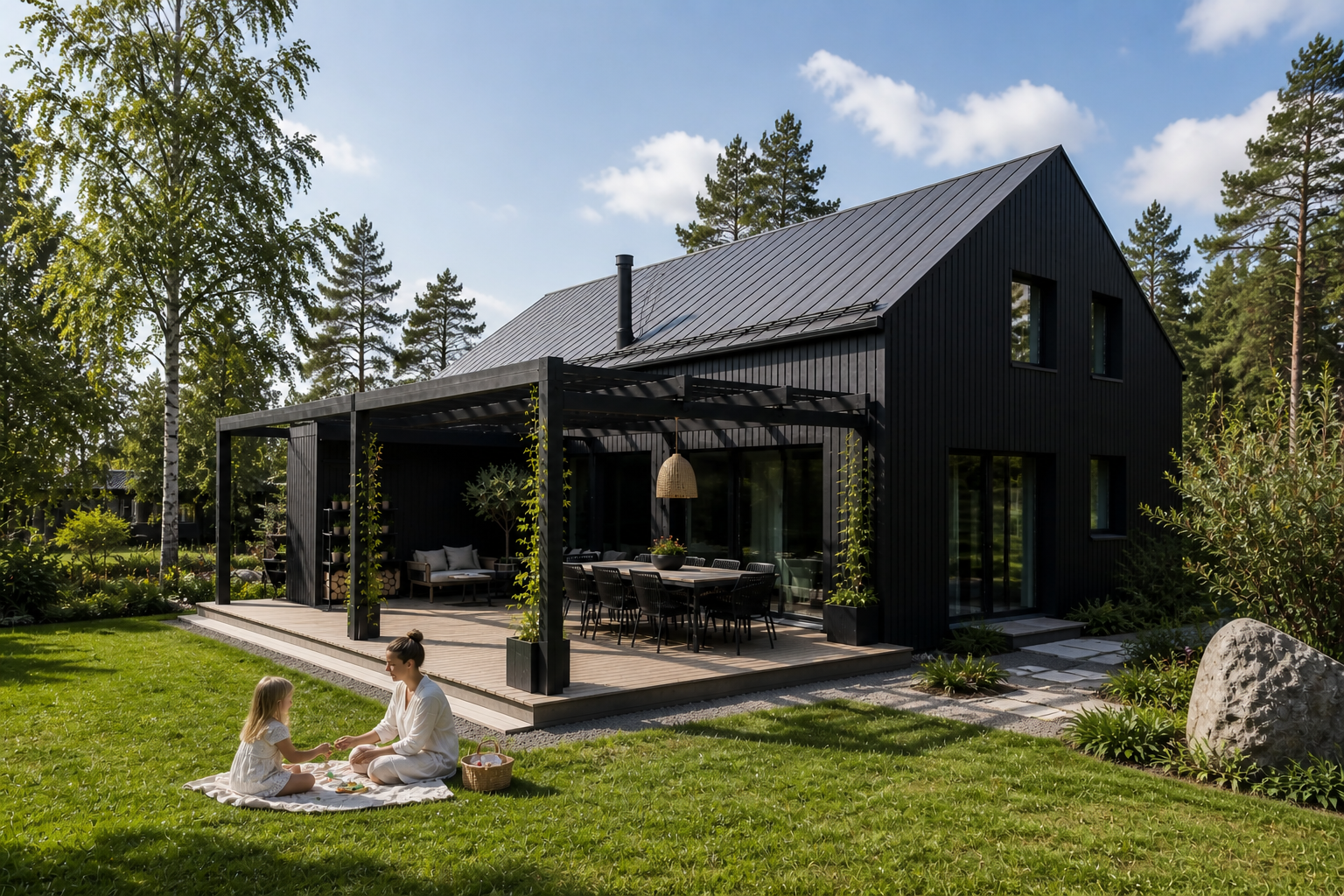 Pergola terrassil - Lisatuba vabas õhus 